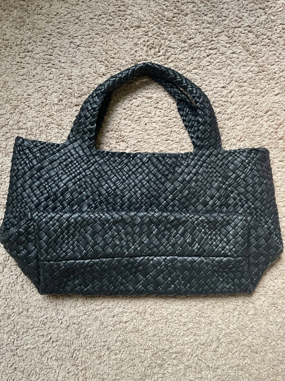 Falor Leather Woven Tote - NEW
